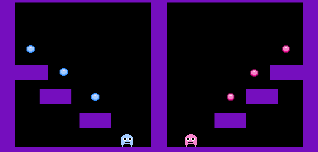 Pink and Blue