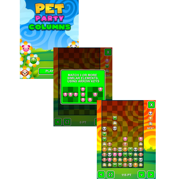 Pet Party Columns